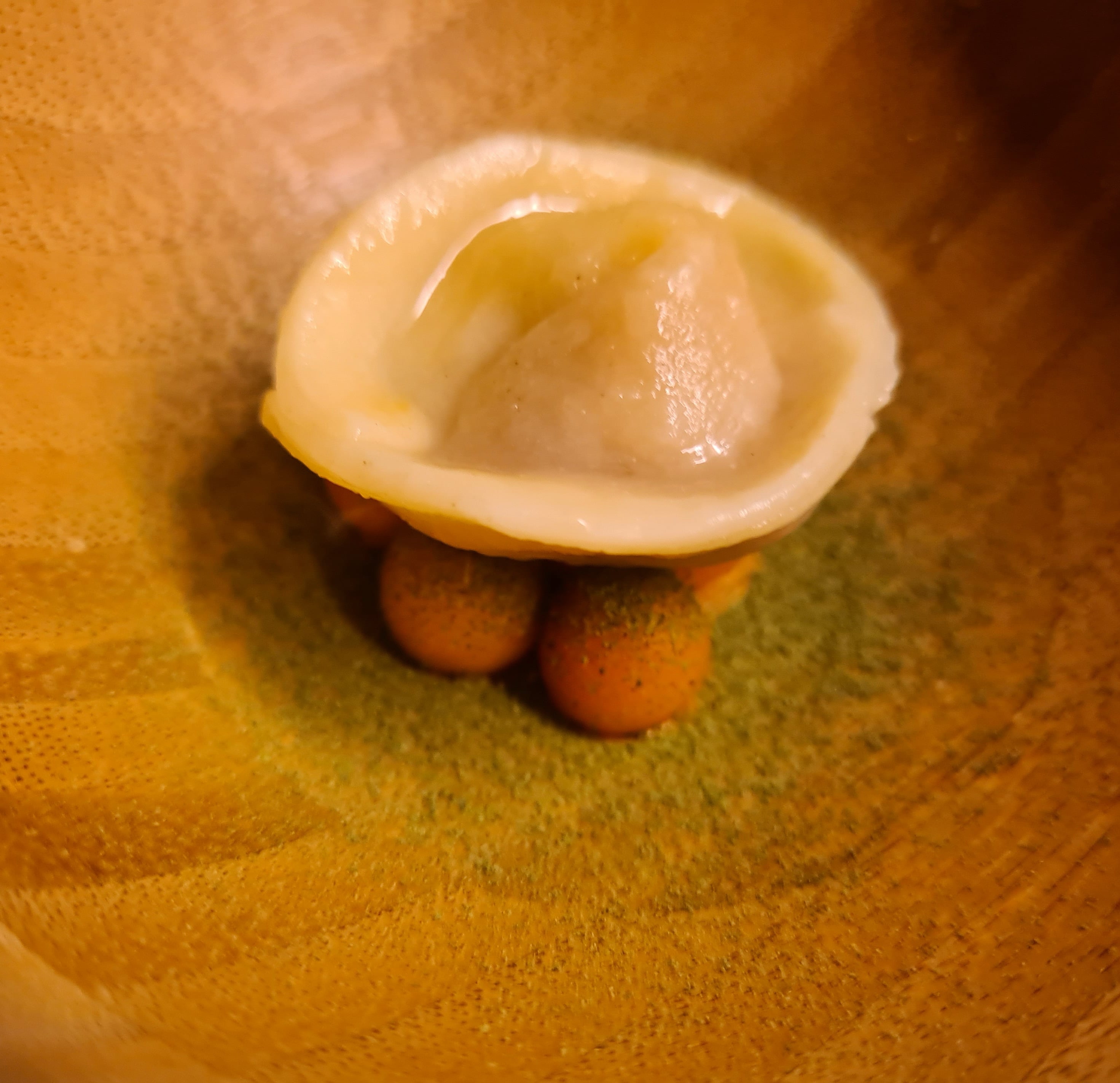 Græskar, kongekrabbe, verbena - snack